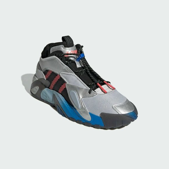 Adidas Originals Men's Silver Red Black Streetball Sneakers FW4271